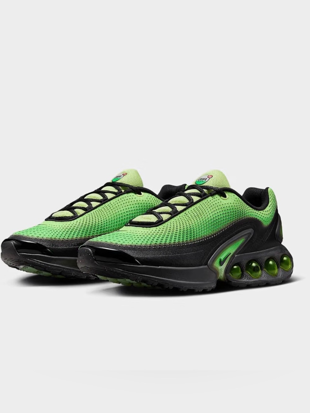 NIKE AIR MAX DN "LT LEMON TWIST/BLACK-GREEN STRIKE-BLACK" SIZE 6 NWOB/NWT